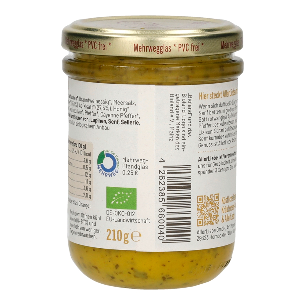 Allerliebe Bioland Kräutersenf-Sauce 215g  4