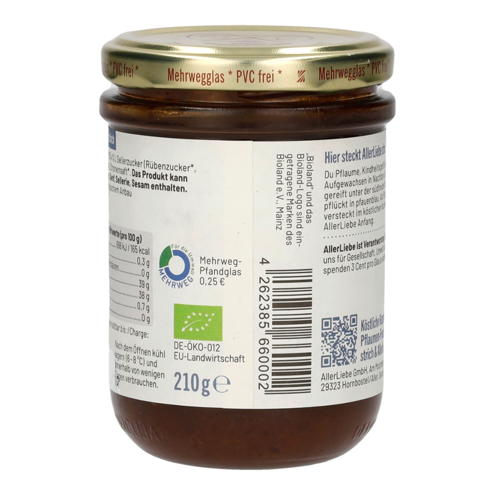 Allerliebe Bioland Pflaumen-Fruchtaufstrich 215 g  4