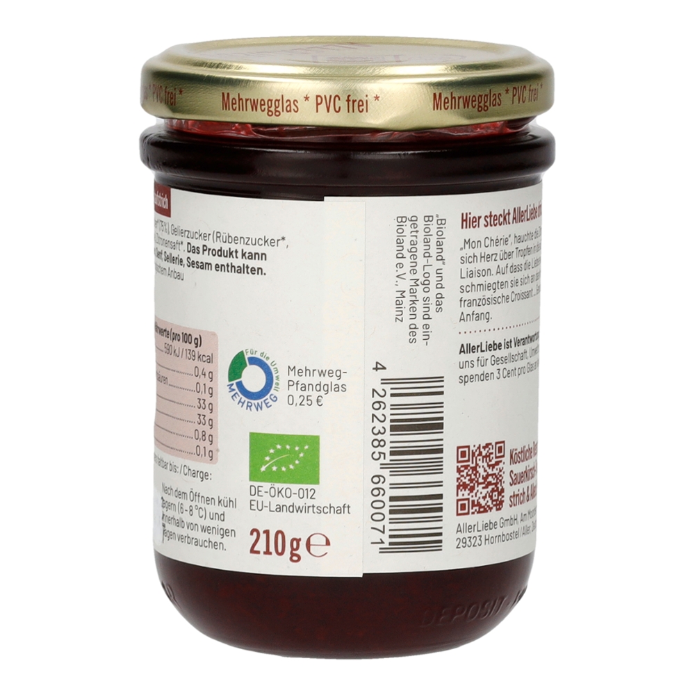 Allerliebe Bioland Sauerkirsch-Fruchtaufstrich 210g 4