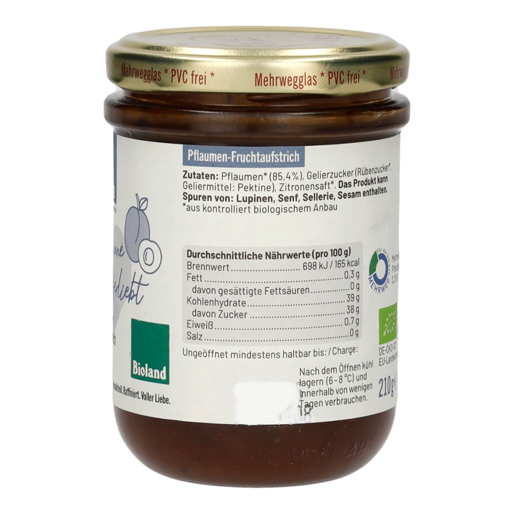 Allerliebe Bioland Pflaumen-Fruchtaufstrich 215 g  2