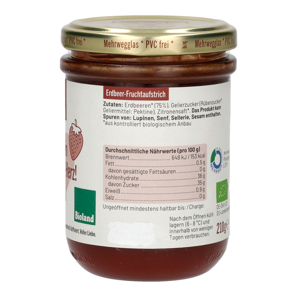 Allerliebe Bioland Erdbeer-Fruchtaufstrich 210 g  2